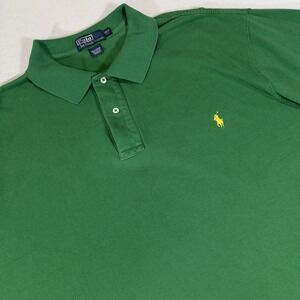 Polo Ralph Lauren Big & Tall Shirt Men's 3XLT Green Short Sleeve Golf Polo